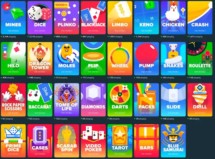 Ексклюзивні ігри Stake Originals — Plinko, Crash, Mines, Dice